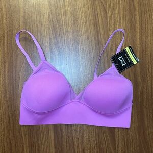 NWT S Maidenform Women’s Mesh Trim Purple Triangle Bralette